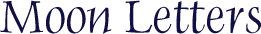 Moon Letters
